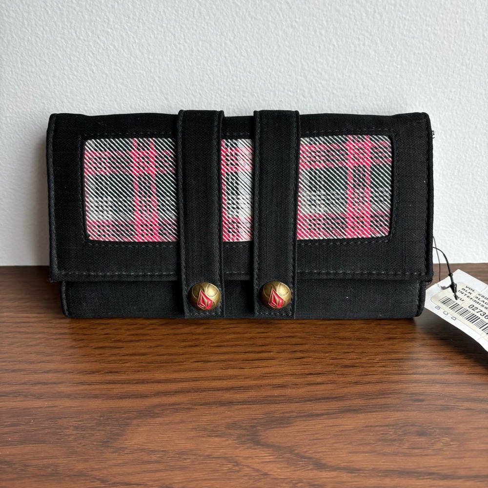 Y2K Volcom Black Red Wallet With Original Tags